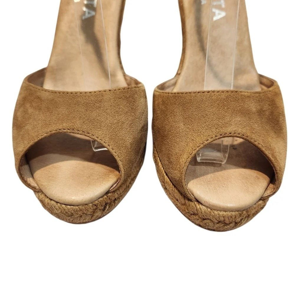 VISCATA CAPRUBI SUEDE ESPADRILLE SANDAL WEDGES SZ 38EU (7)